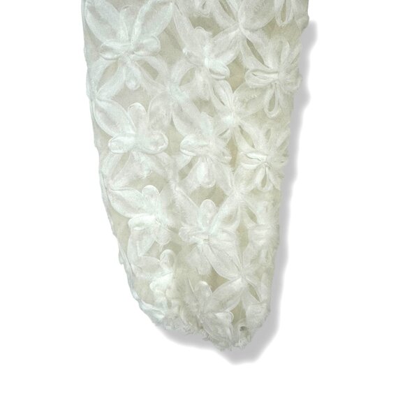 Cato Off-White Ribbed‎ Sweater Dress Long Sleeves with Tie Size XL New Knit - Picture 4 of 9